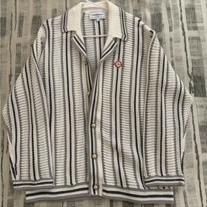 Casablanca Crochet Textured Cardigan (M)